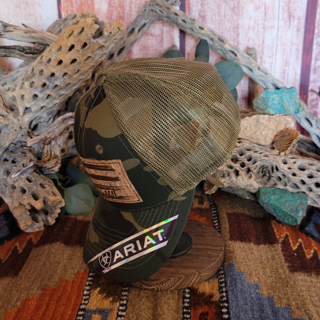 Trucker Caps Ariat Camo Patch by Ariat A3000160222 Side View