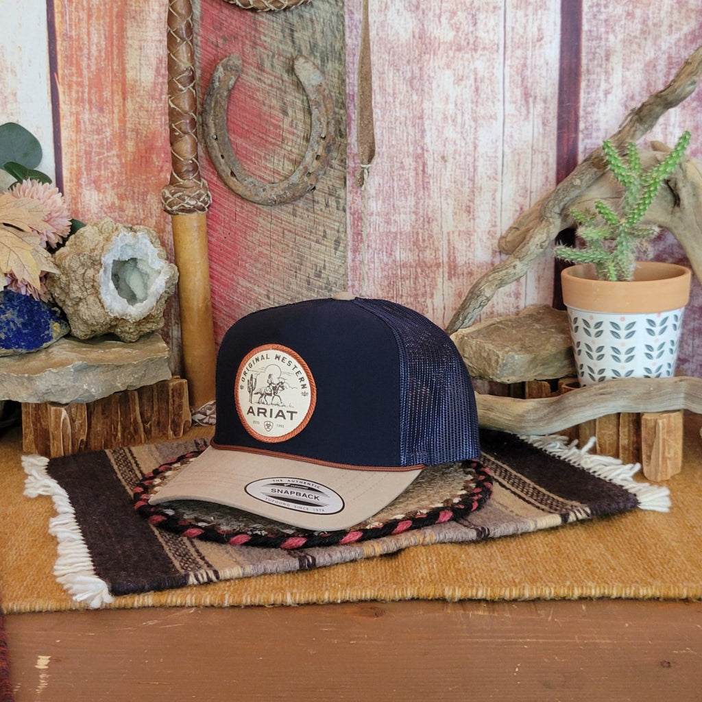 Trucker "Original Western" Cap by Ariat A300089103 Front Tilt View