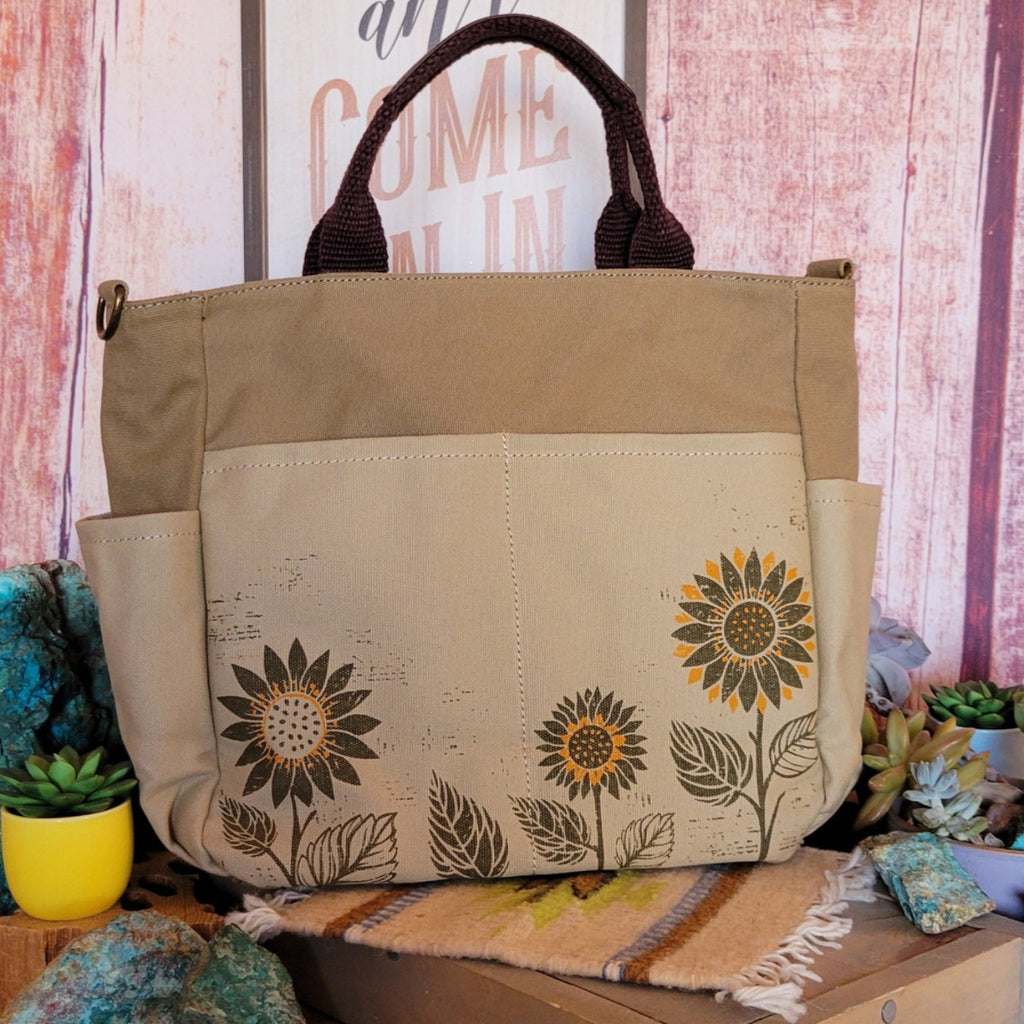 Women's Bird Safari Canvas Tote by Chala 912PB0 Back View