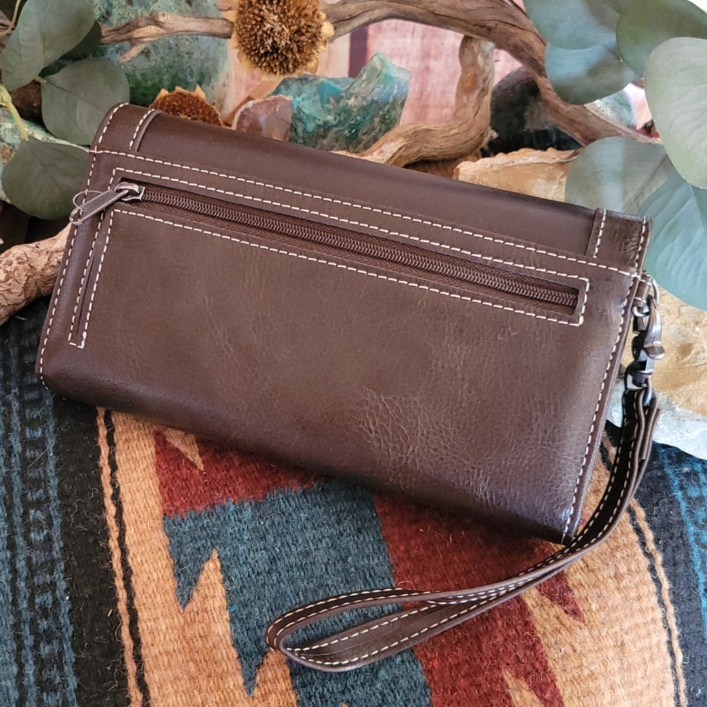 Women's Checkbook Wallet by Nocona N770005002 Back View..