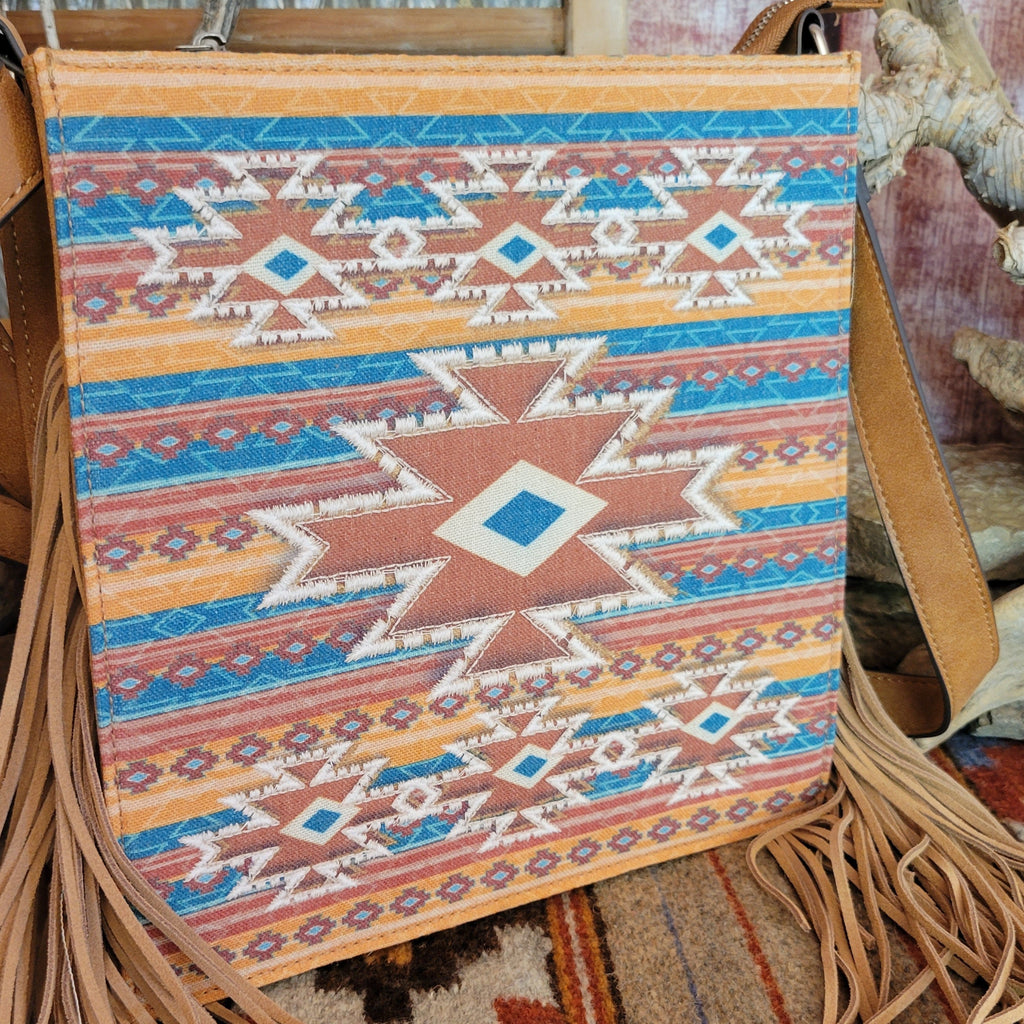 Women's Concealed Carry Southwestern Square Crossbody Purse by Red Dirt Hat Co. 2510411411 Detailed View