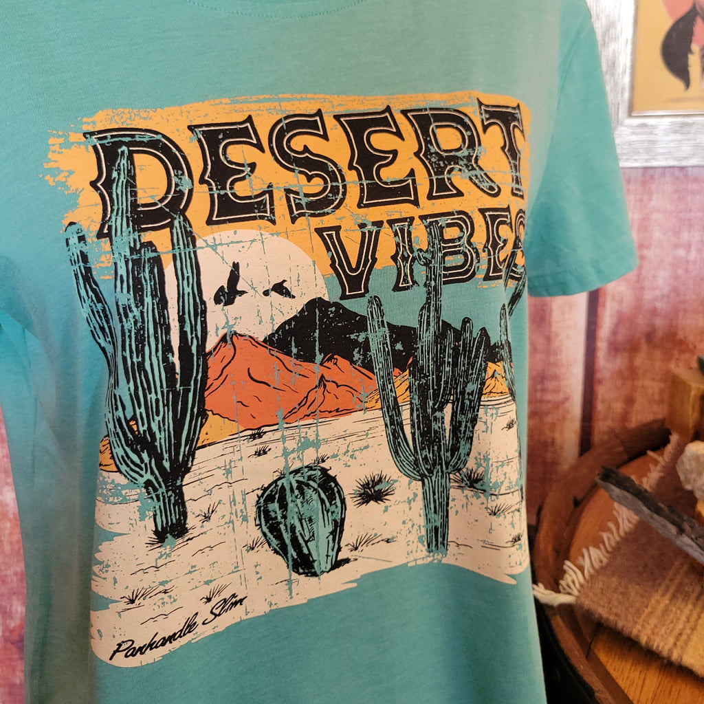 Women's Graphic T-Shirt "Desert Vibes" by Panhandle LW21T05823 Detailed View