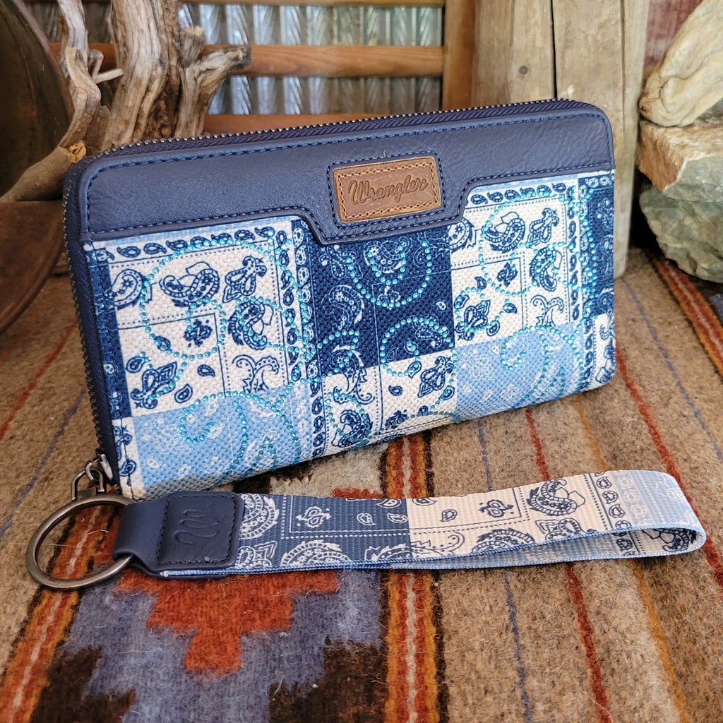 Women's Paisley Wallet by Wrangler WG138-W006JN Front View