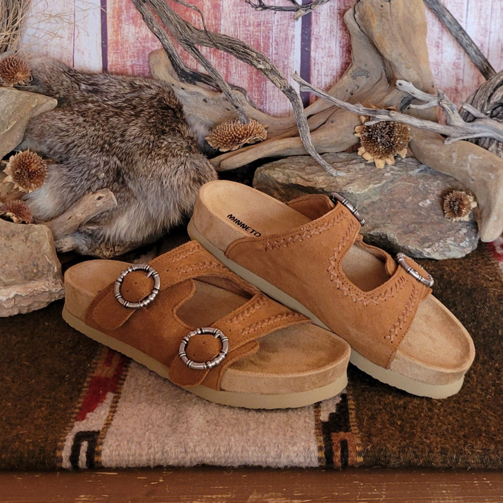 Women's Sandal the "Georgine Classic" by Minnetonka Moccasins 571211 Side View
