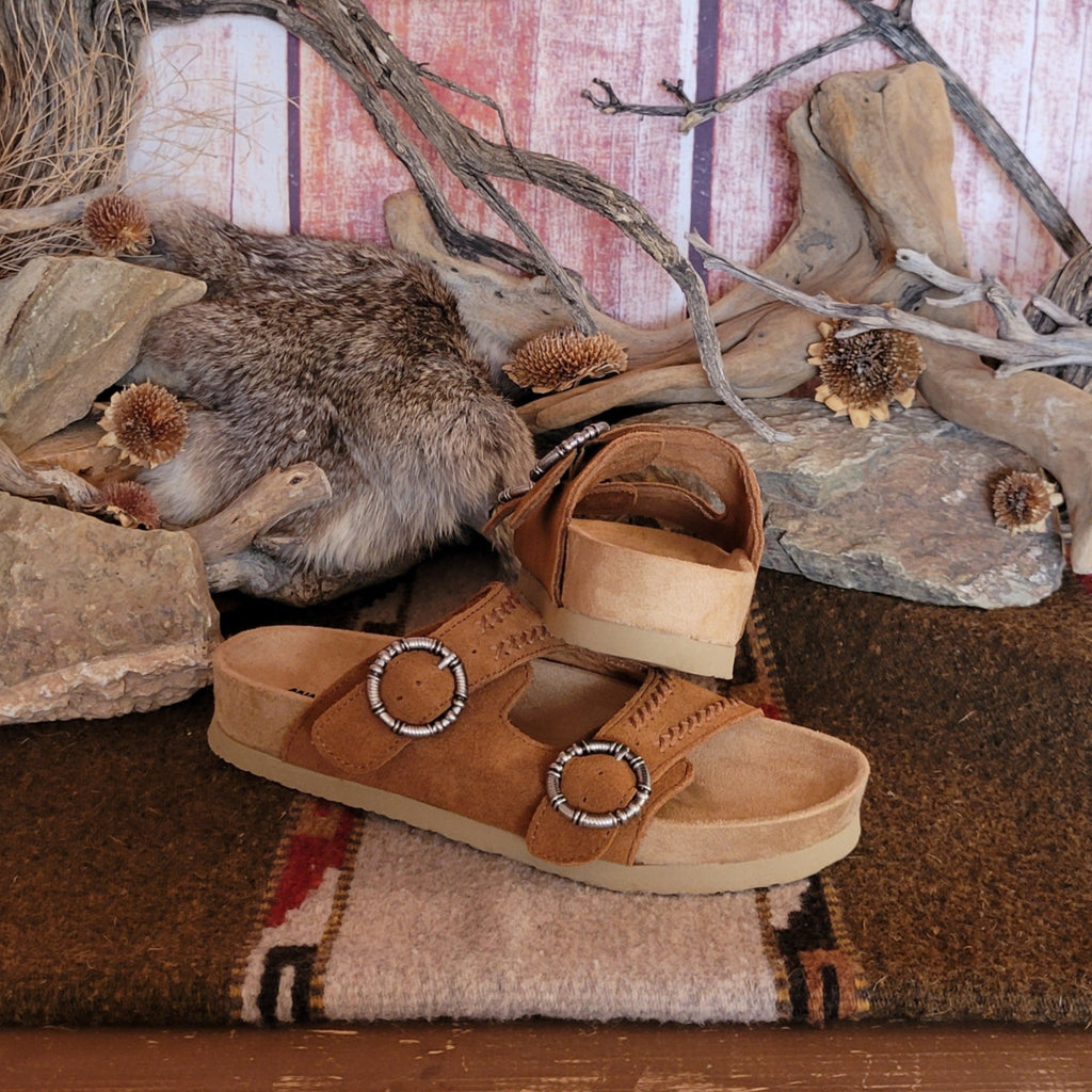 Women's Sandal the "Georgine Classic" by Minnetonka Moccasins 571211 Sole View..