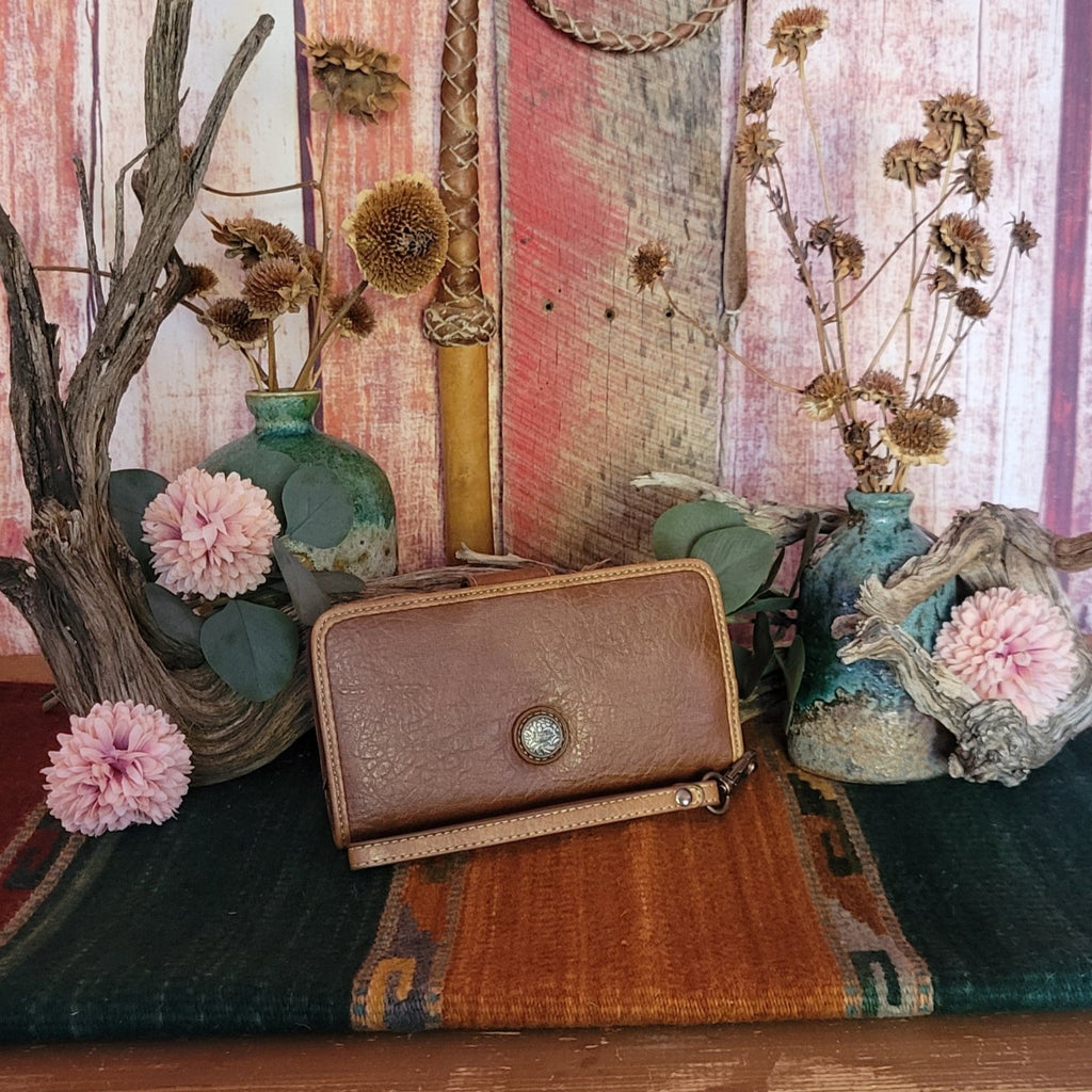 Women's Slim Chevron Concho Wallet by Justin 24021775W Back View