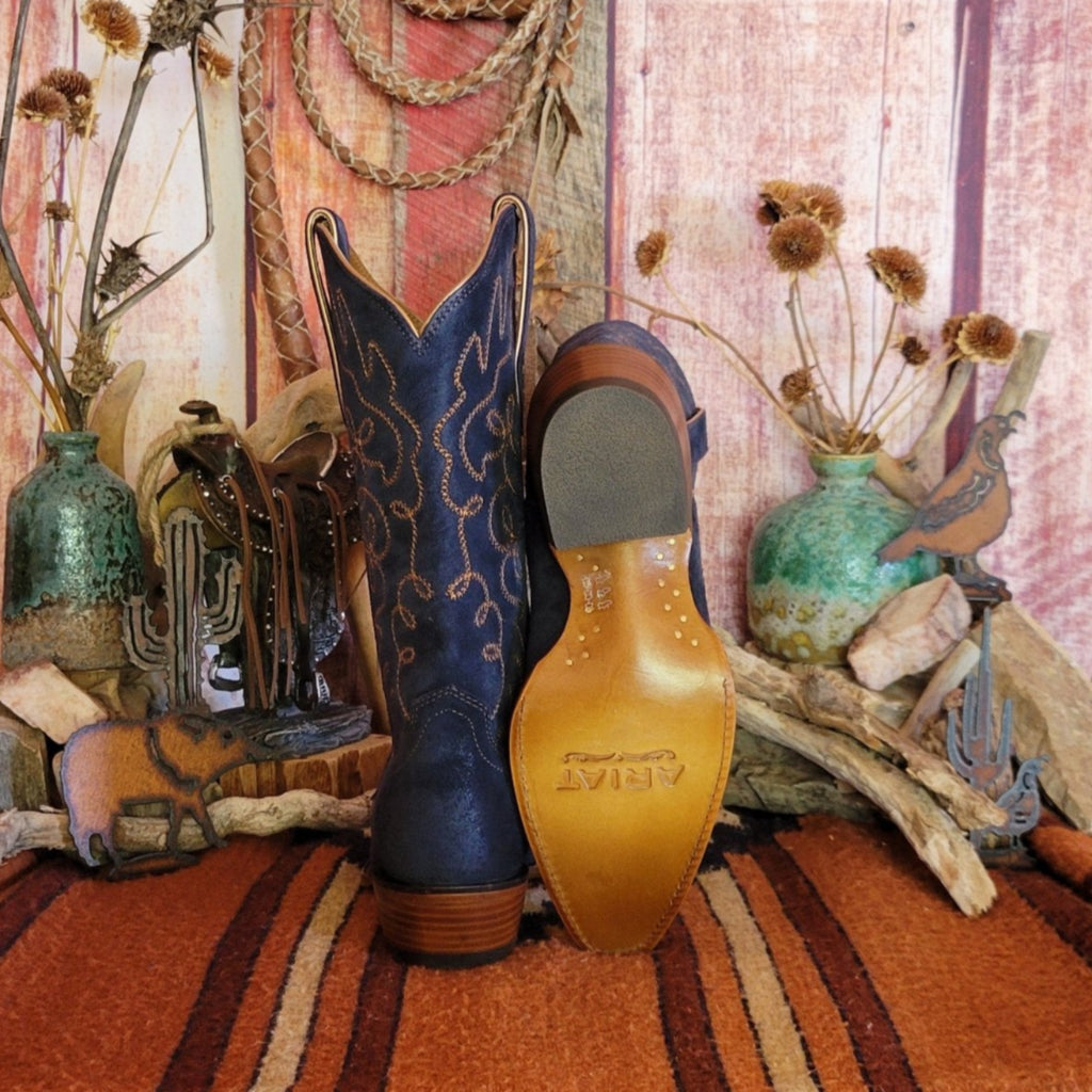 Women's Suede Boot the "Jukebox" by Ariat 10053793 Back Sole View