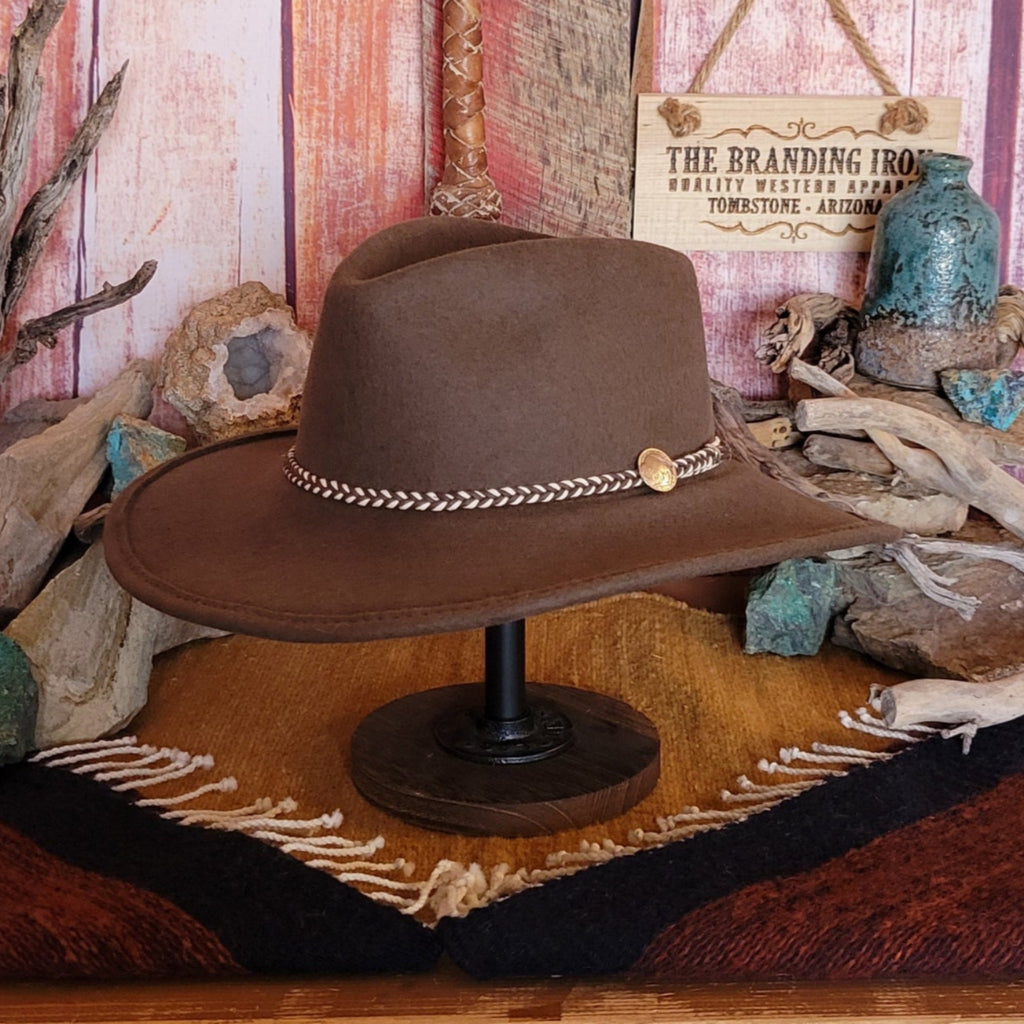 Wool Crushable Hat the “Rawhide” by Stetson   SBRAWH-833423 Front Side View