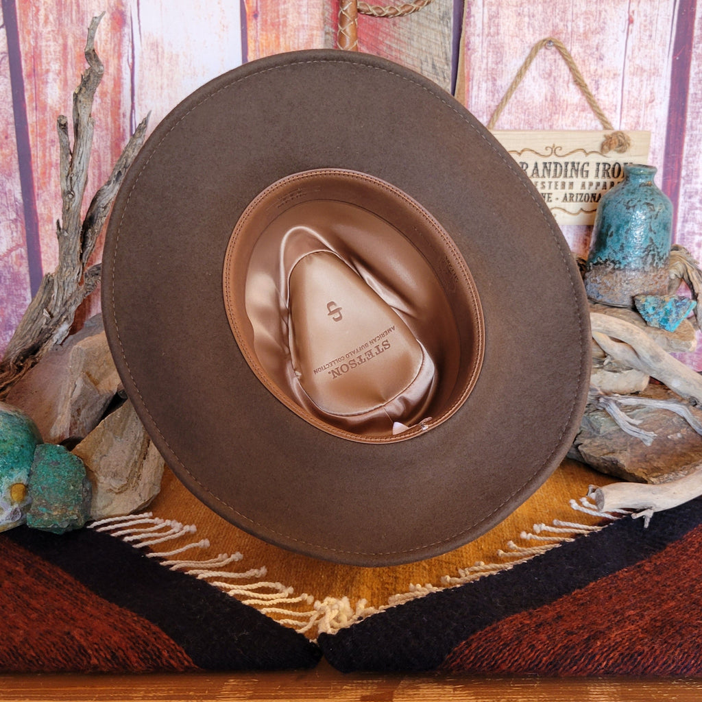 Wool Crushable Hat the “Rawhide” by Stetson   SBRAWH-833423 Inside View