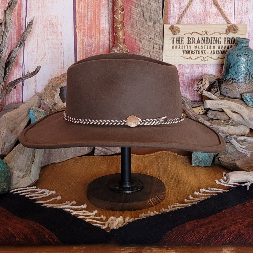 Wool Crushable Hat the “Rawhide” by Stetson   SBRAWH-833423 Side View