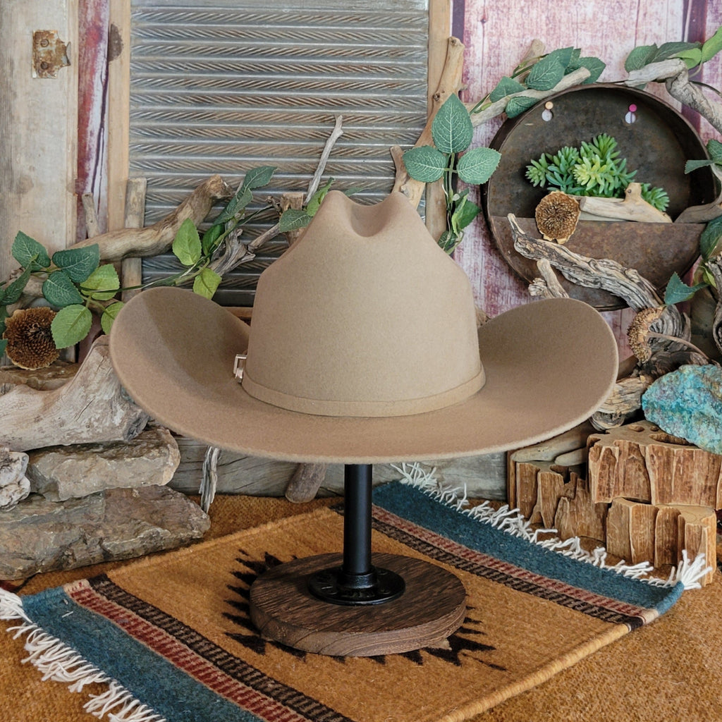 Wool and Fur Blend Hat "Lightning" by Bailey W0604A back View Fawn