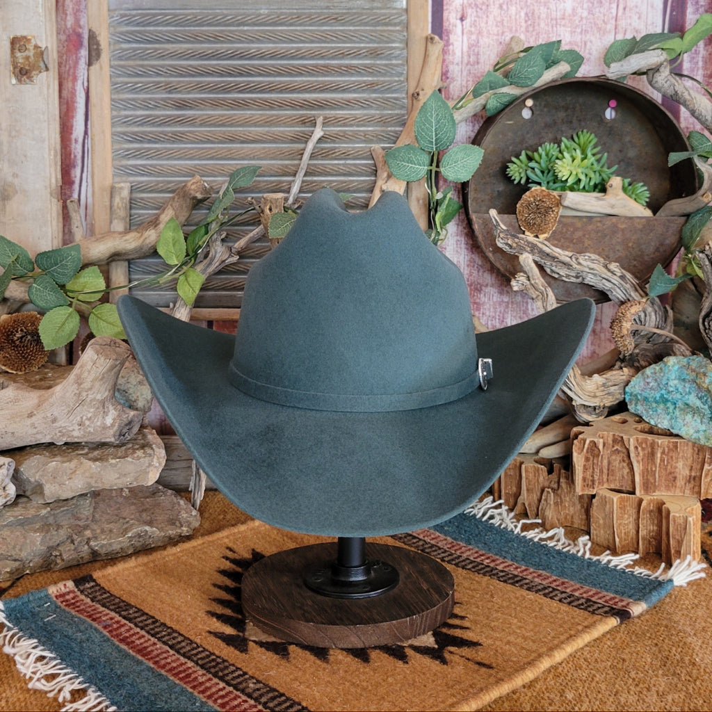 Wool and Fur Blend Hat "Lightning" by Bailey W0604A Front View Sage Green