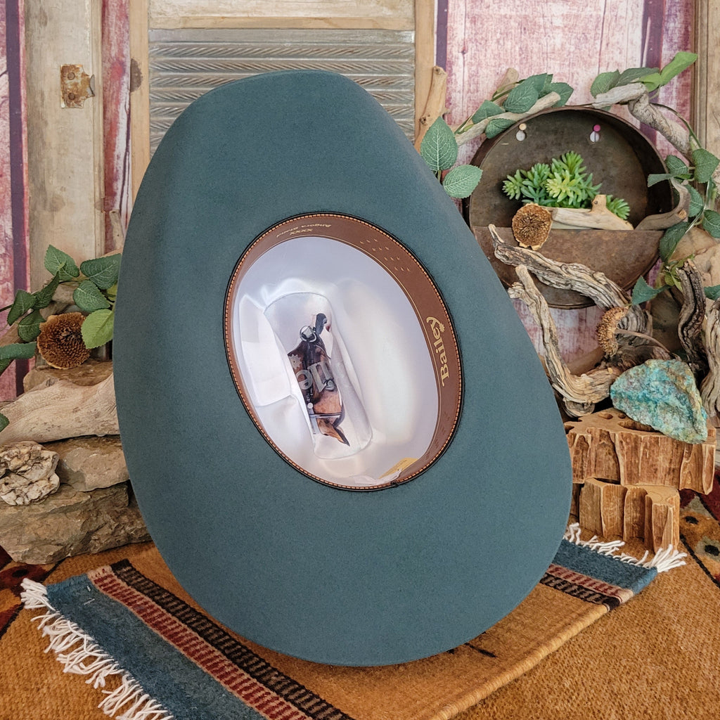 Wool and Fur Blend Hat "Lightning" by Bailey W0604A Inside View Sage Green