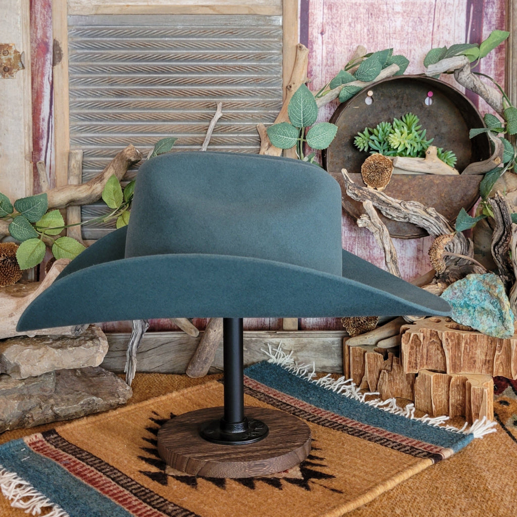 Wool and Fur Blend Hat "Lightning" by Bailey W0604A Side View Sage Green