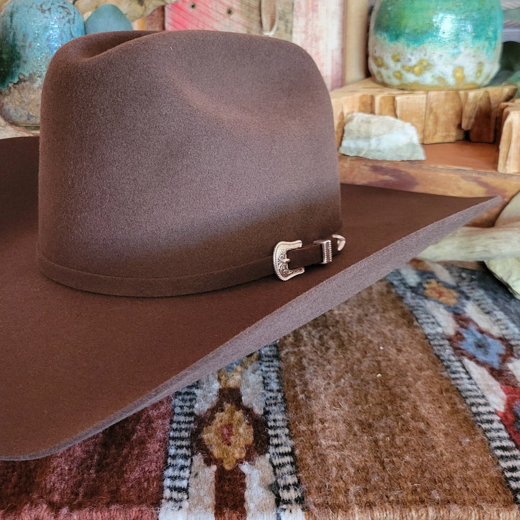 Wool and Fur Blend Hat the "Lightning" by Bailey W0604A Detailed View Chocolate.