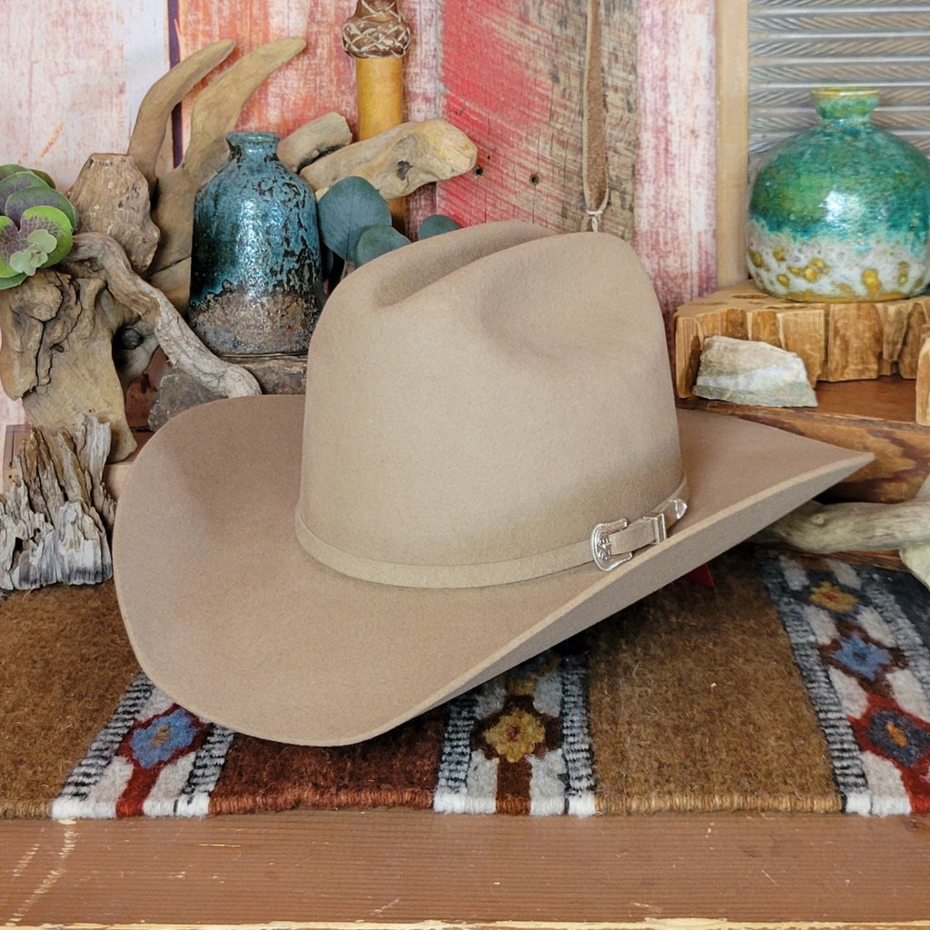 Wool and Fur Blend Hat the "Lightning" by Bailey W0604A Front Tilt View Fawn.