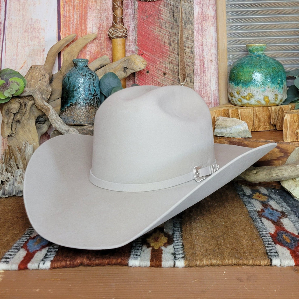 Wool and Fur Blend Hat the "Lightning" by Bailey W0604A Front Tilt View Silverbelly.