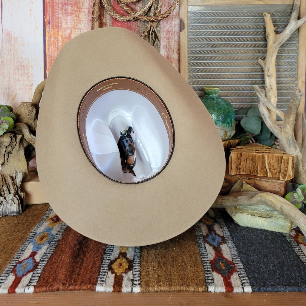 Wool and Fur Blend Hat the "Lightning" by Bailey W0604A Inside View Fawn.