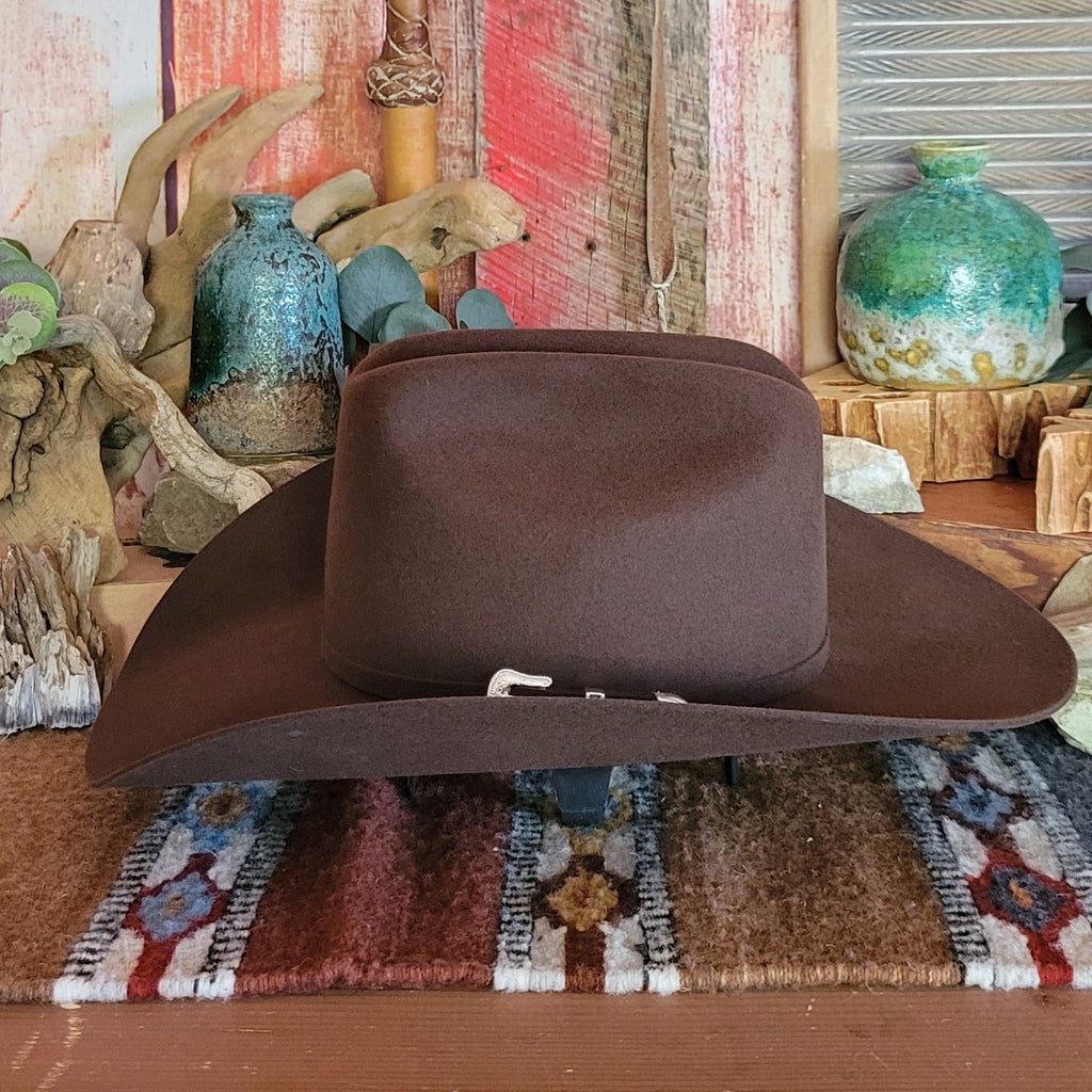 Wool and Fur Blend Hat the "Lightning" by Bailey W0604A Side View Chocolate.