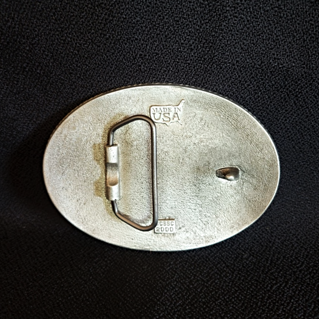 Belt Buckle "Arizona Rangers" by Colorado Silver Star Back View