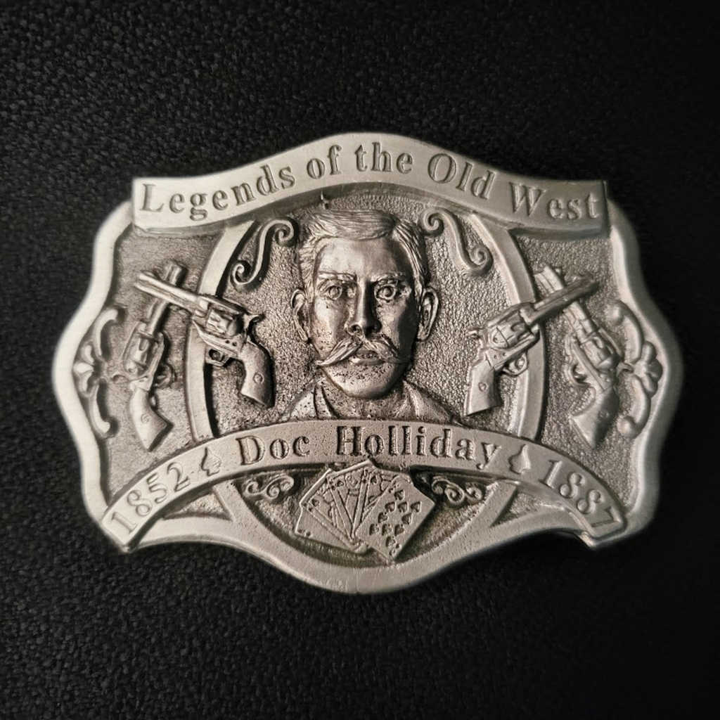 Belt Buckles "Doc Holiday" Limited Edition by Colorado Silver Star Front View