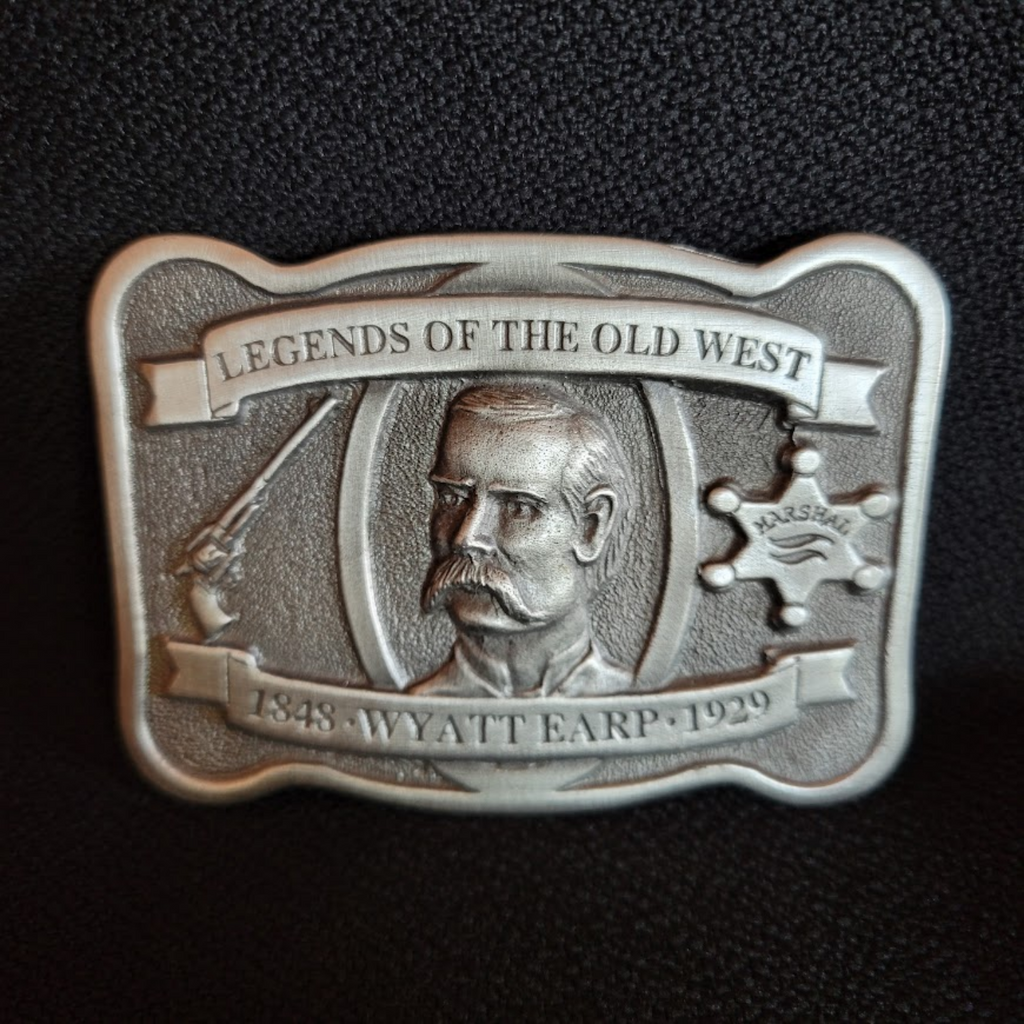 Belt Buckle the "Wyatt Earp" Limited Edition by Colorado Silver Star Front View