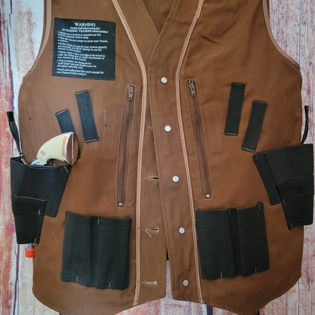 Concealment Carry Vest, the "Texas" by Wyoming Traders Inside View