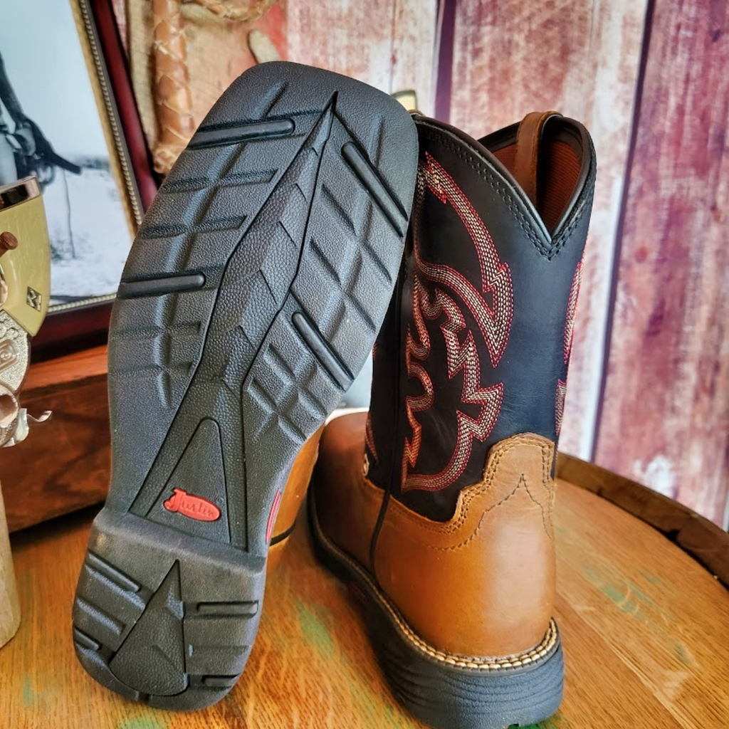 Justin Kids Rush Junior Tan Size 9