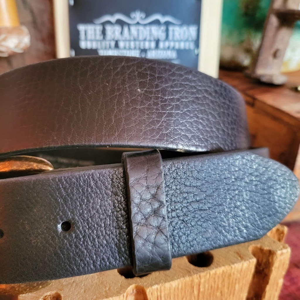Leather Belt, the "Justin Work" by Justin  Buckle View