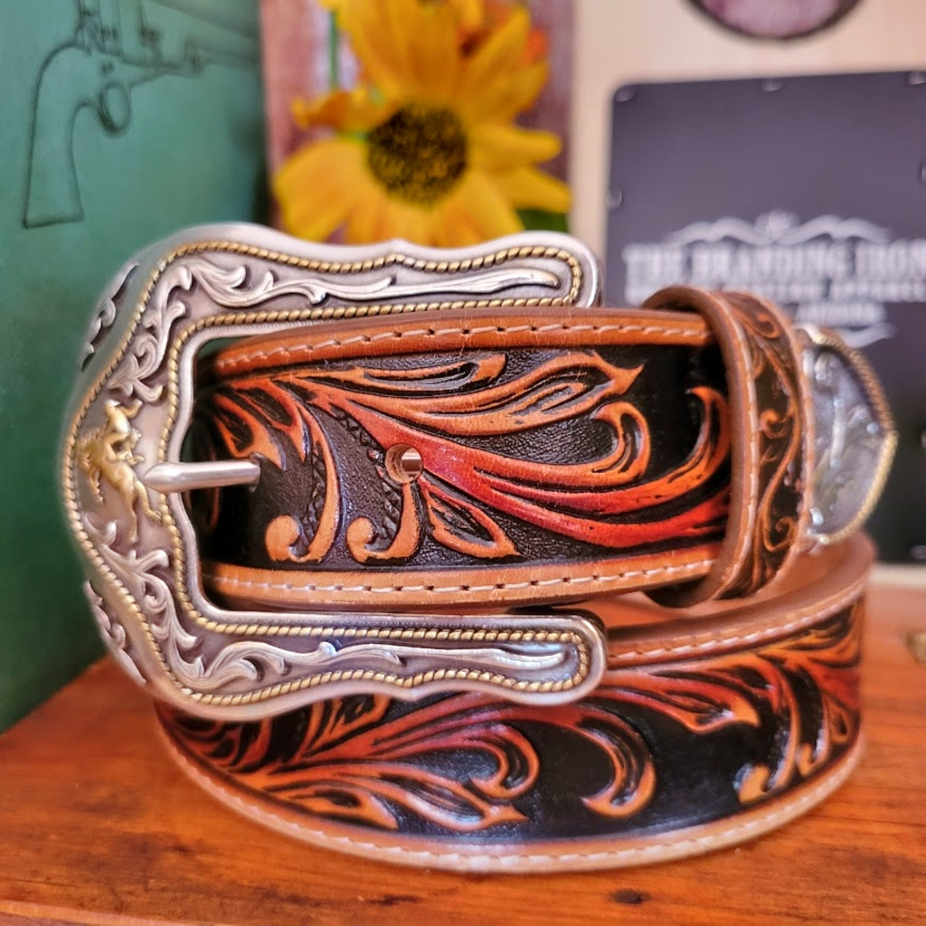Leather Belt, the "Westerly Ride"  by Tony Lama Belt View