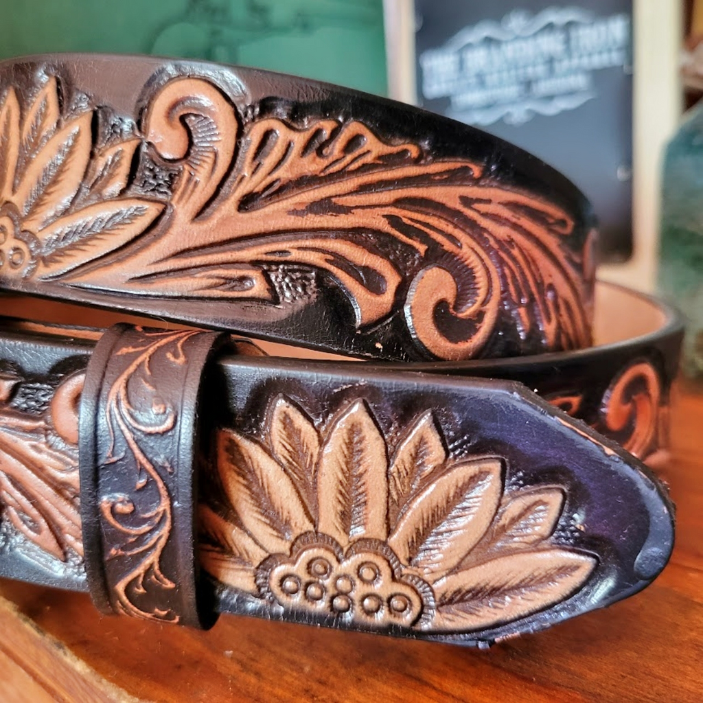   Leather Belt the “Del Heart” by Tony Lama  Belt View