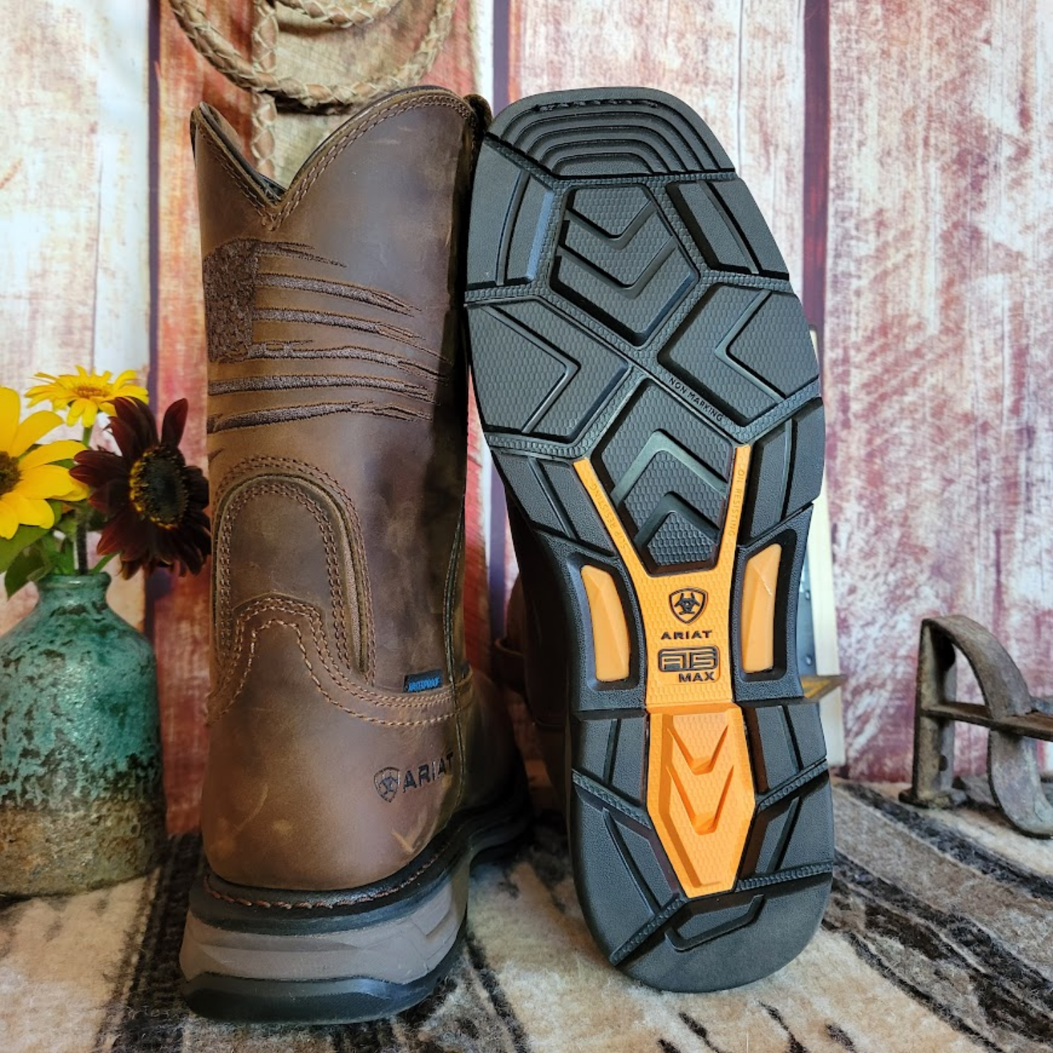 Men s Leather Work Boots WorkHog XT Patriot H20 by Ariat