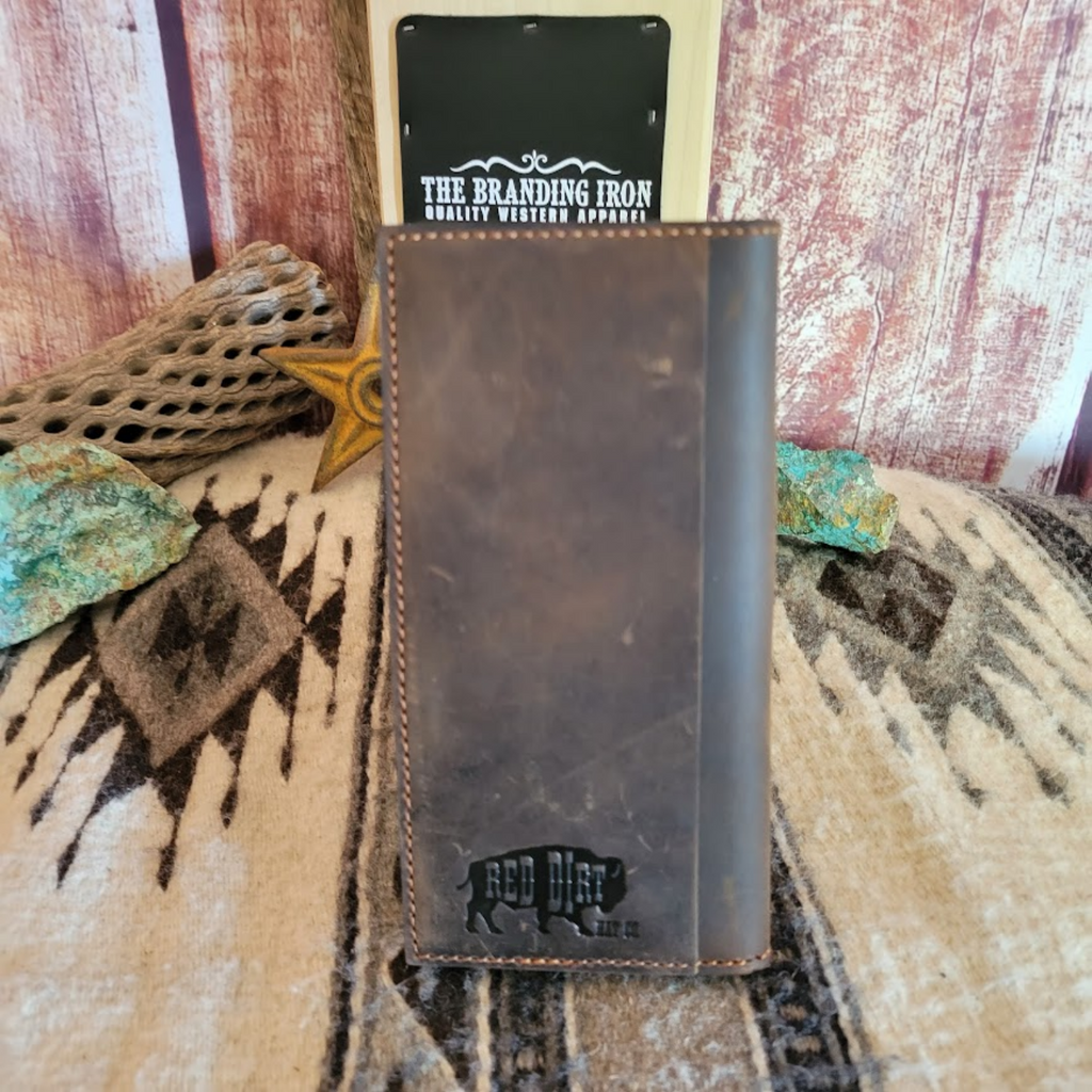 Men's Rodeo Wallet w/ Oiled Finish by Red Dirt Hat Co. Back View