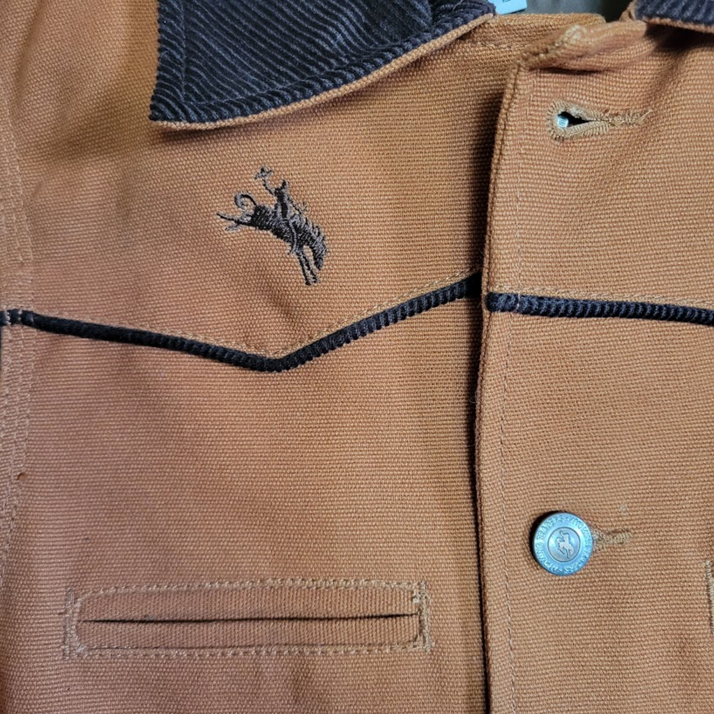 Men's Vest the "Sheridan Canvas" by Wyoming Traders Logo View