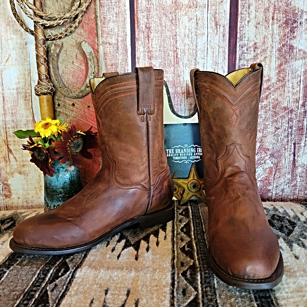 Men's Western Leather Boot the "Roderick" by Roper Front View