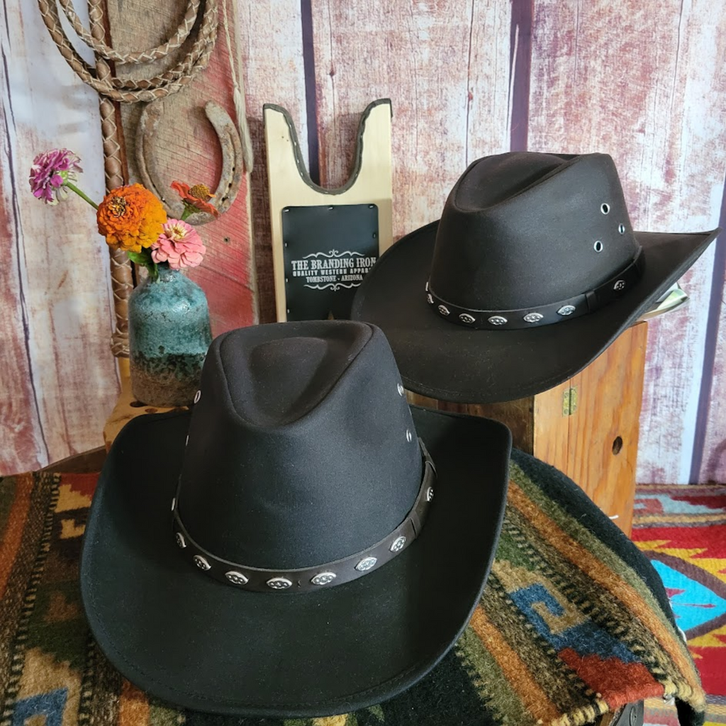  Oilskin Cotton Hat the "Badlands" by Outback Trading Company   Pair View
