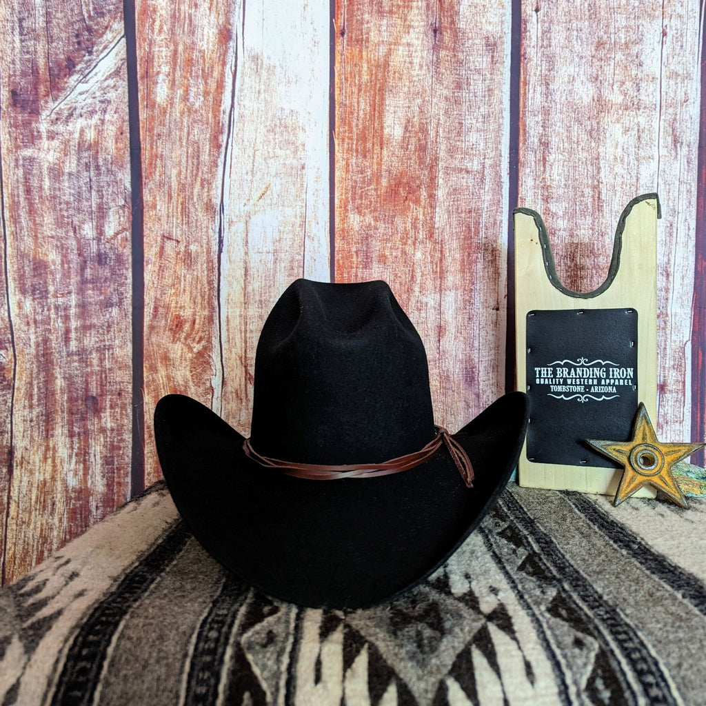  black 3X Wool Hat the "Gus" by Rodeo King 