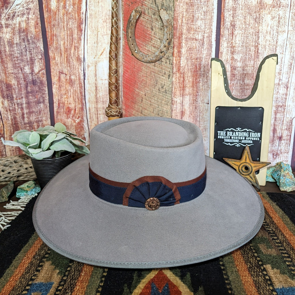 Wool Felt Hat "Cowpuncher" by Bailey gunmetal color side view