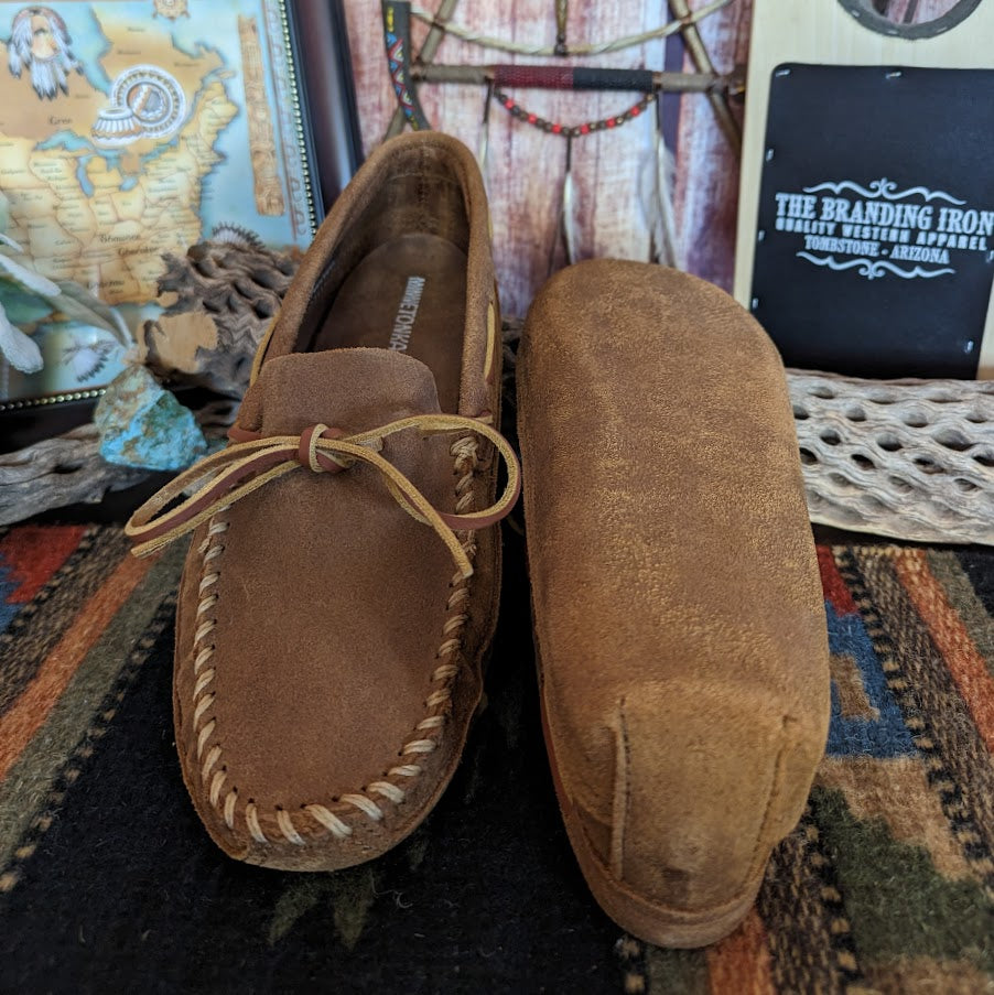 Men's Moccasins, the "Double Bottom Softsole" by Minnetonka Sole View