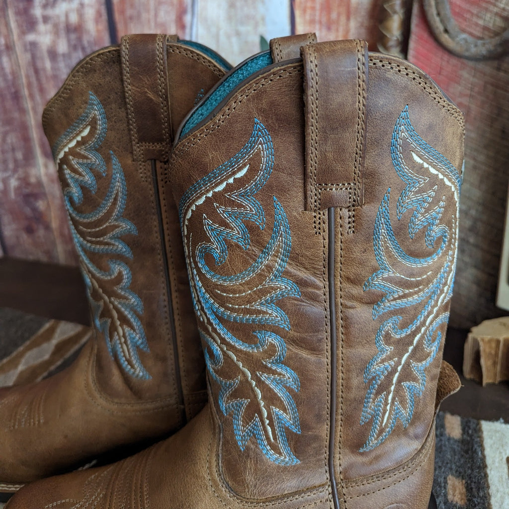 Round up back zip by ariat 10044432 shaft view