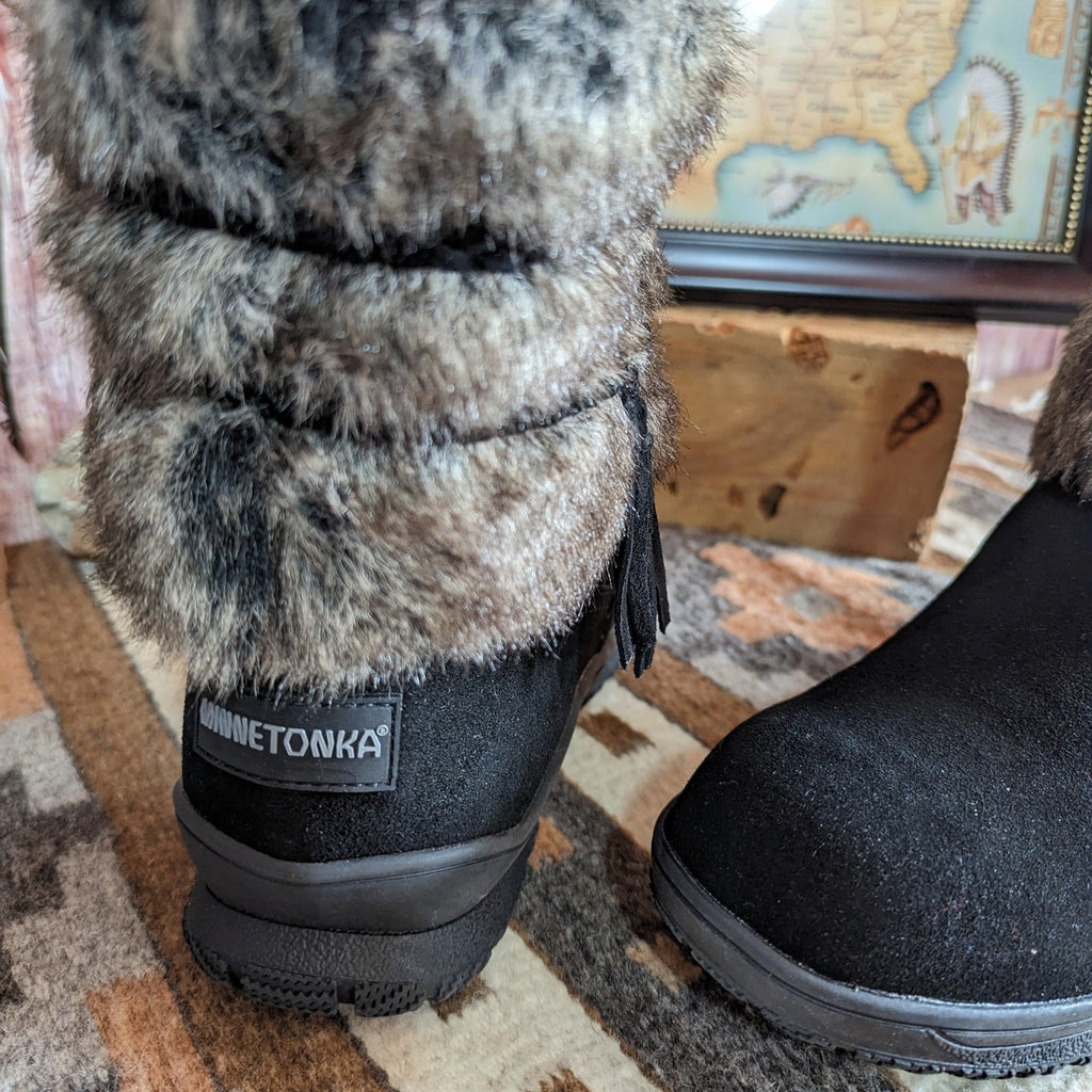 "Everett" by Minnetonka 80080 Black toe view