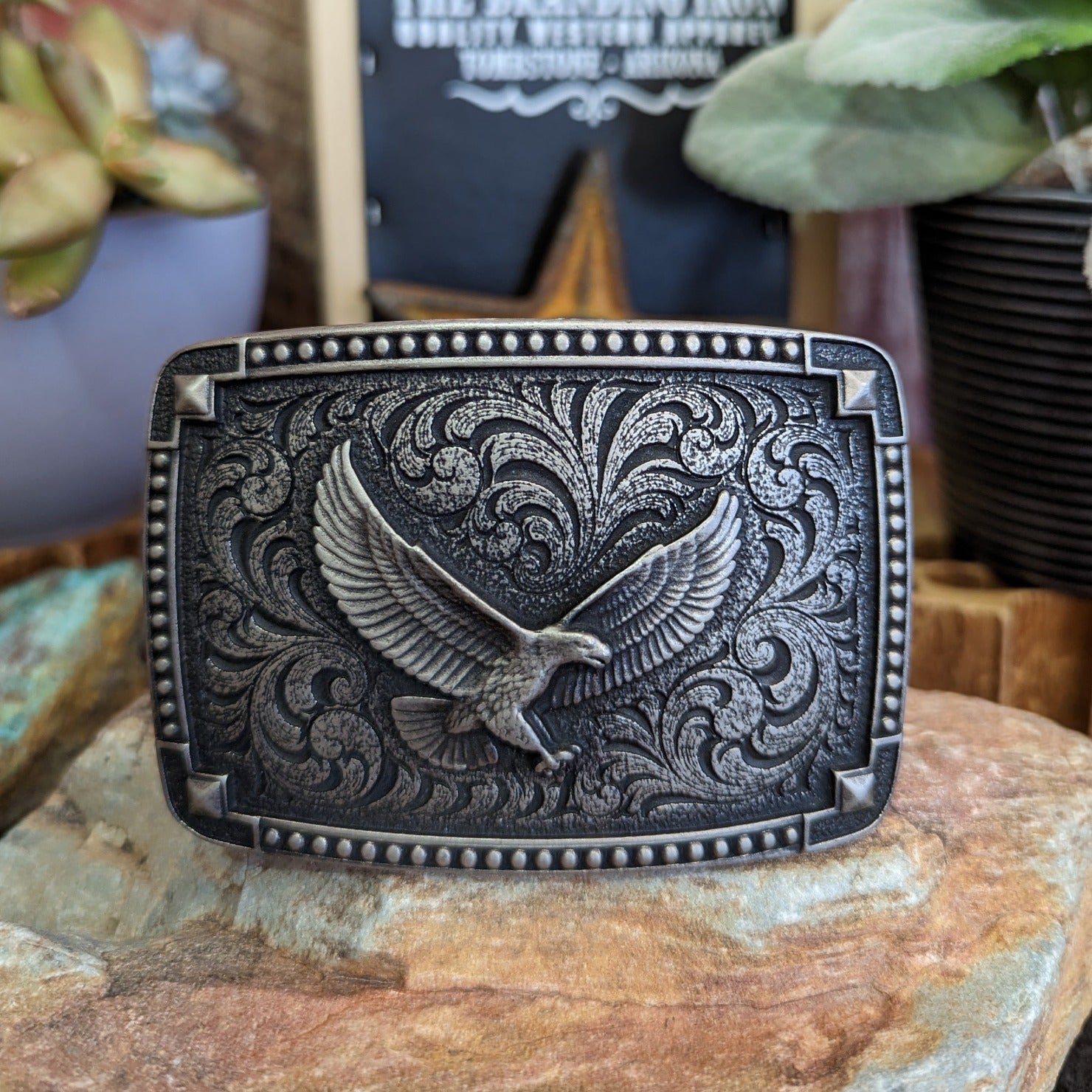 Belt Buckle the Soaring Eagle by Montana Silversmiths A566 – The Branding  Iron-Tombstone, AZ