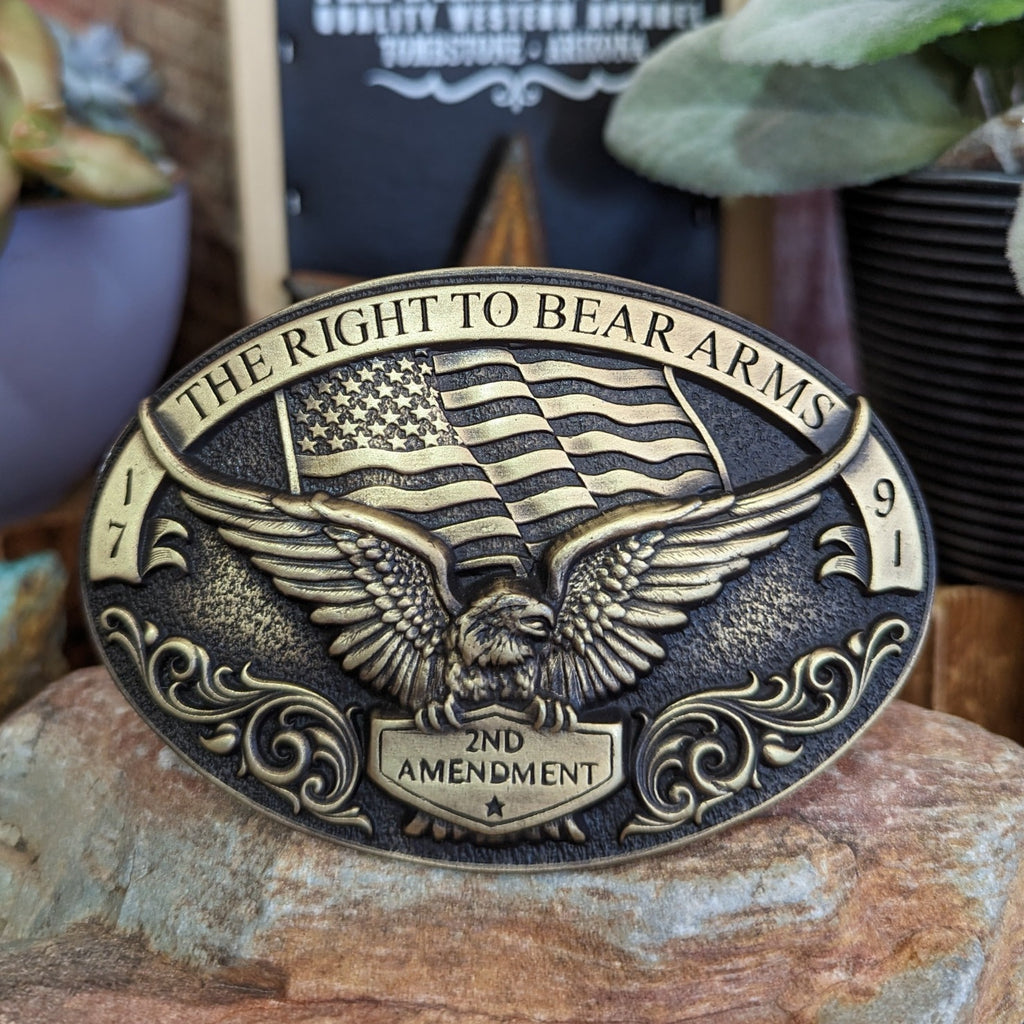 "Soaring Eagle Arms" by Montana Silversmiths A877 front view