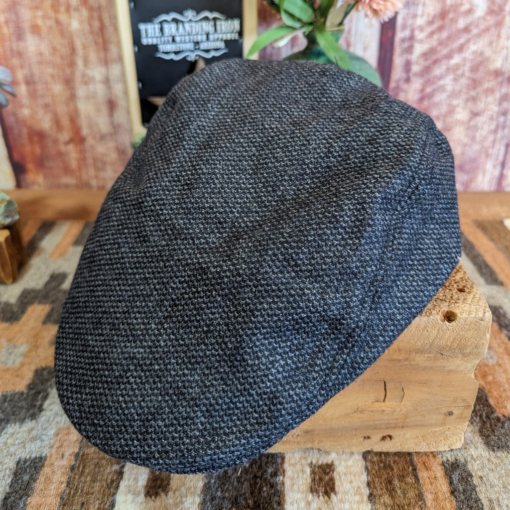  Nailhead Hat by DPC MW277 charcoal front view