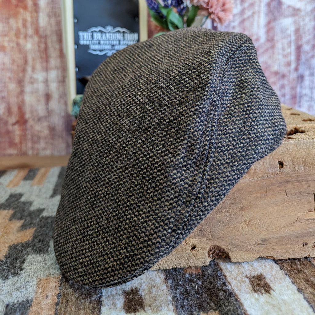  Nailhead Hat by DPC MW278 brown side view