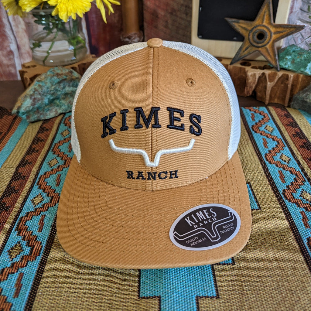 Since 2009 Trucker Cap by Kimes Ranch brown front view