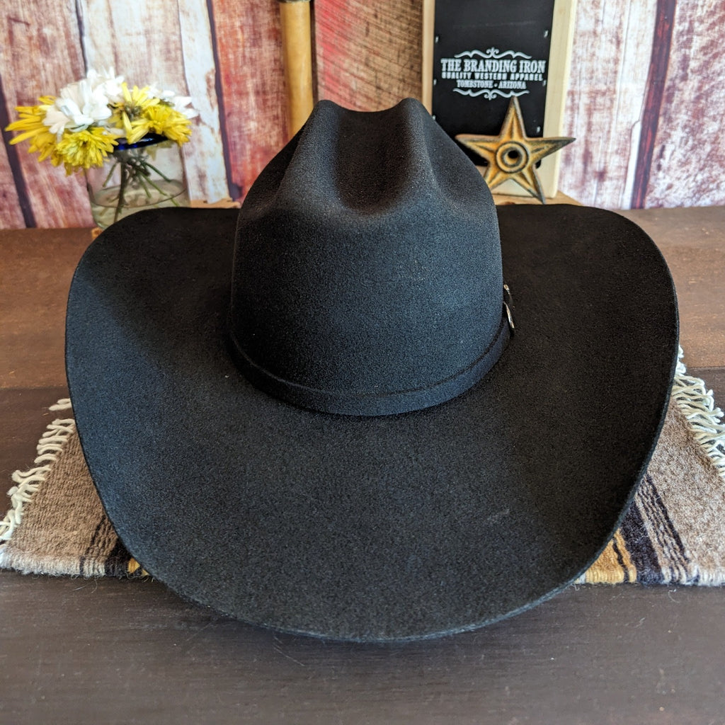 2X Wool Hat by Ariat A7520001 black front view