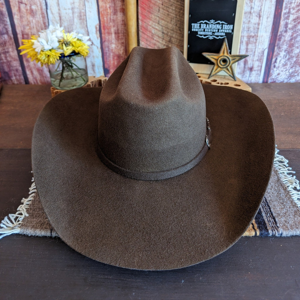 2X Wool Hat by Ariat A7520047 brown front view