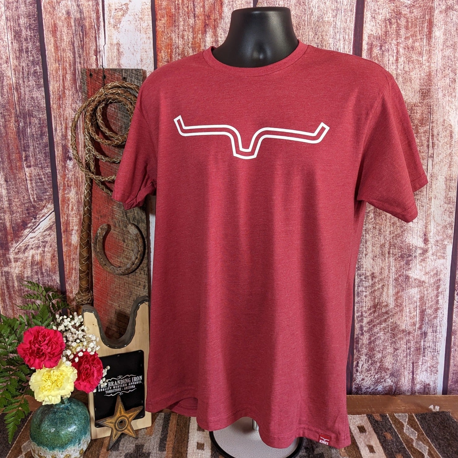 Kimes Ranch Ladies OUTLIER Shirt - Cardinal / Large