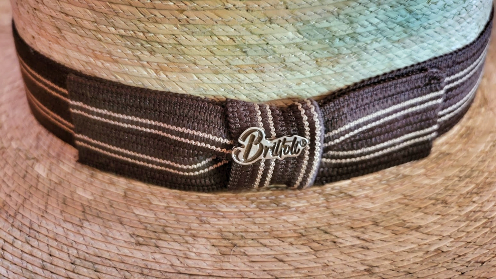 Palm Hat the "Alright" by Brittoli Hatband View